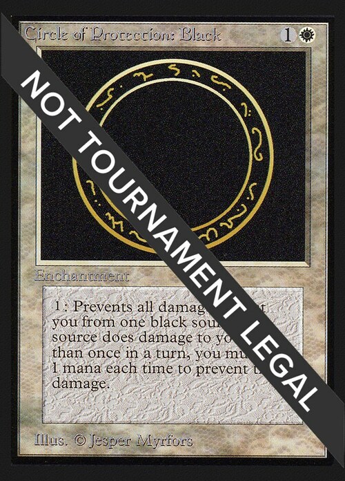 Circle of Protection: Black Card Front