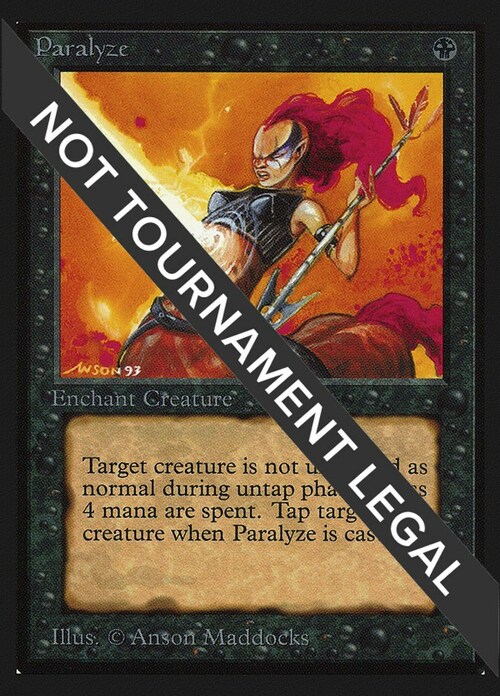 Paralyze Card Front