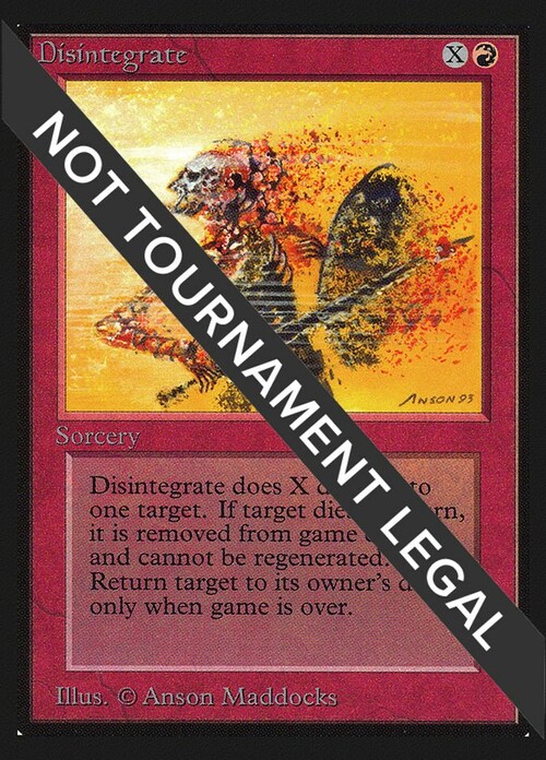 Disintegrate Card Front