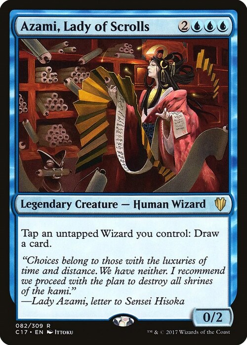 Azami, Lady of Scrolls Card Front