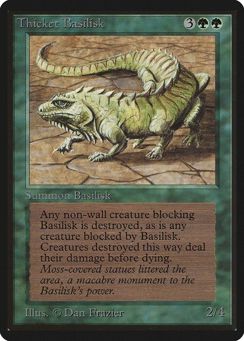 Thicket Basilisk Card Front