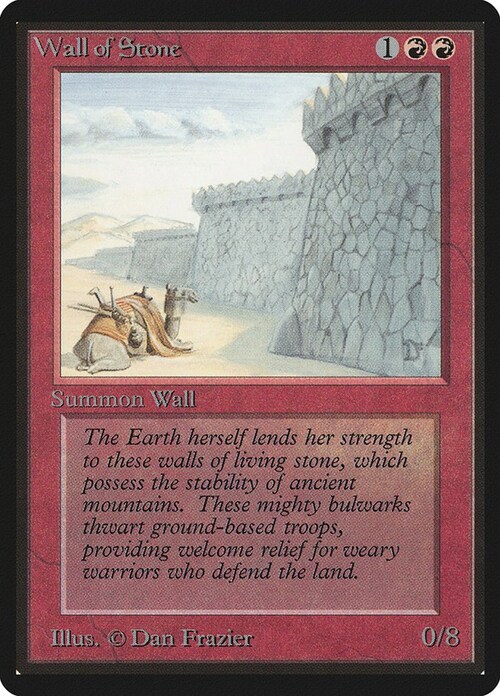 Wall of Stone Card Front