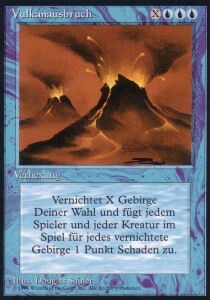 Volcanic Eruption Card Front