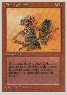 Disintegrate Card Front