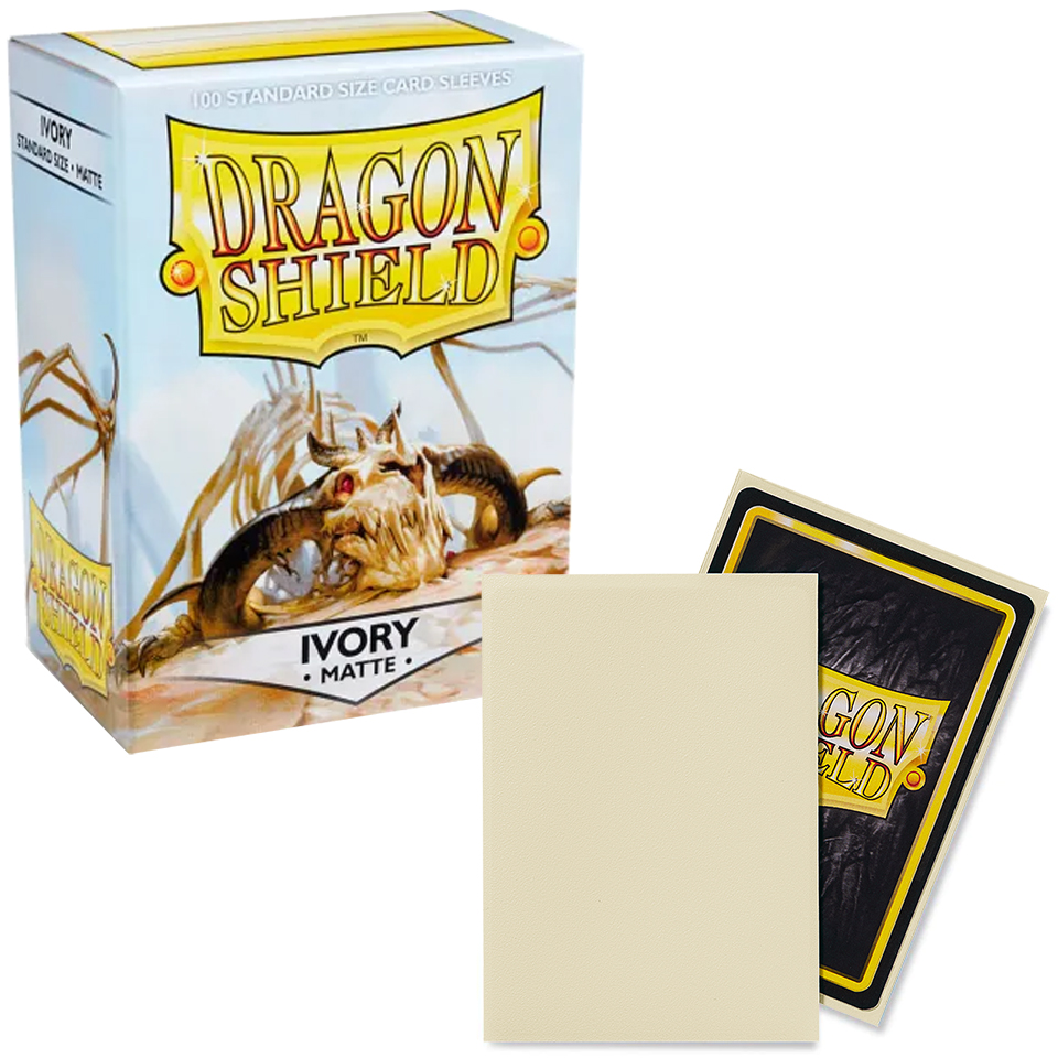 100 Dragon Shield Sleeves - Matte Ivory