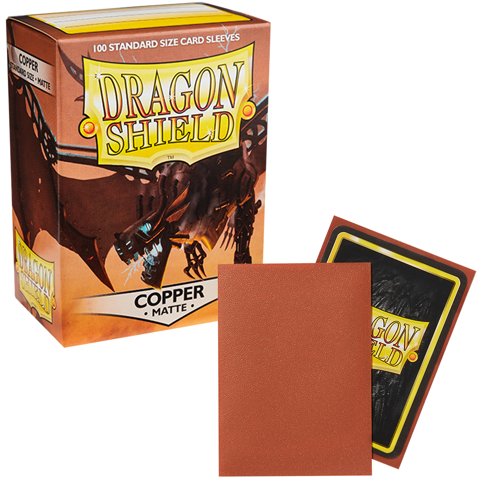 100 Dragon Shield Sleeves - Matte Copper