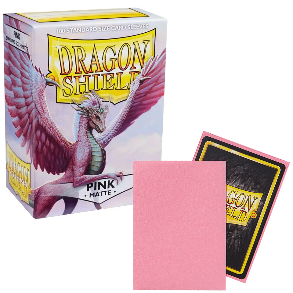 100 Dragon Shield Sleeves - Matte Pink