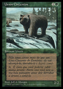 Grizzly Bears Card Front