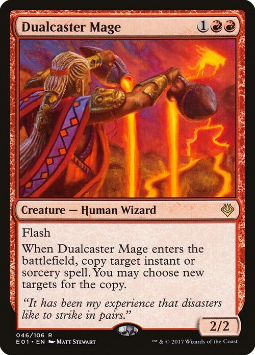 Dualcaster Mage Card Front