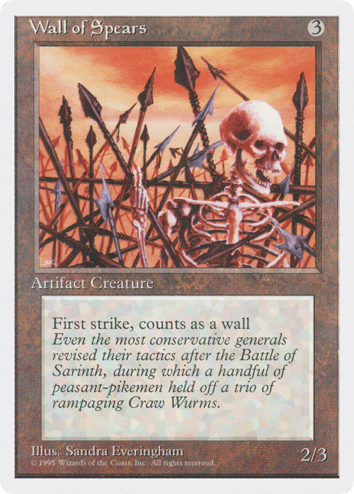 Wall of Spears Card Front