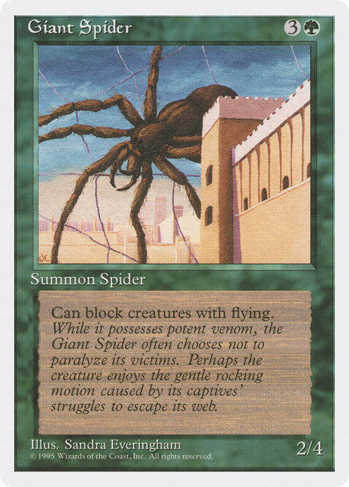 Giant Spider Card Front