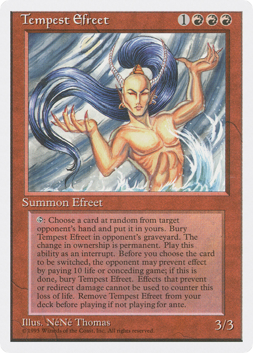 Tempest Efreet Card Front