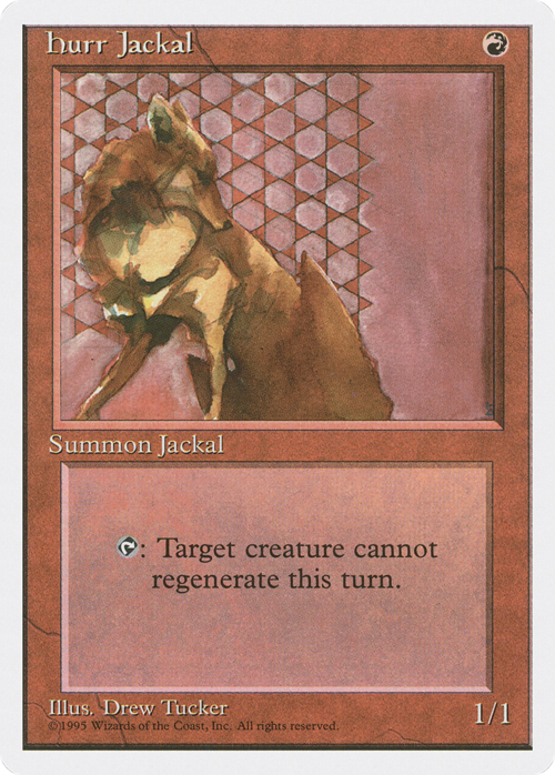 Hurr Jackal Card Front