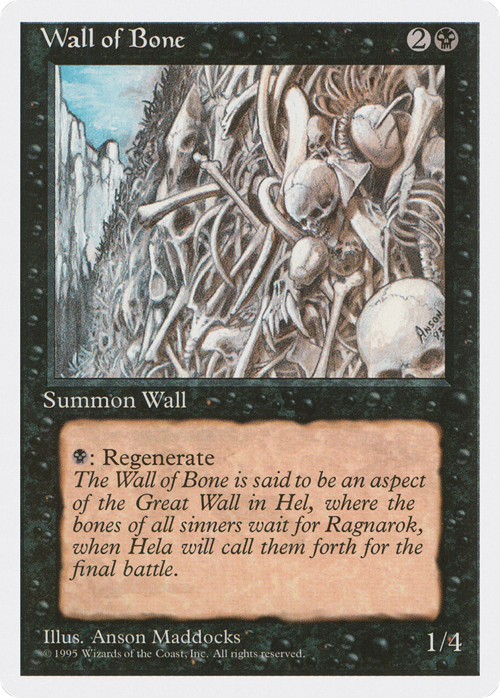 Wall of Bone Card Front