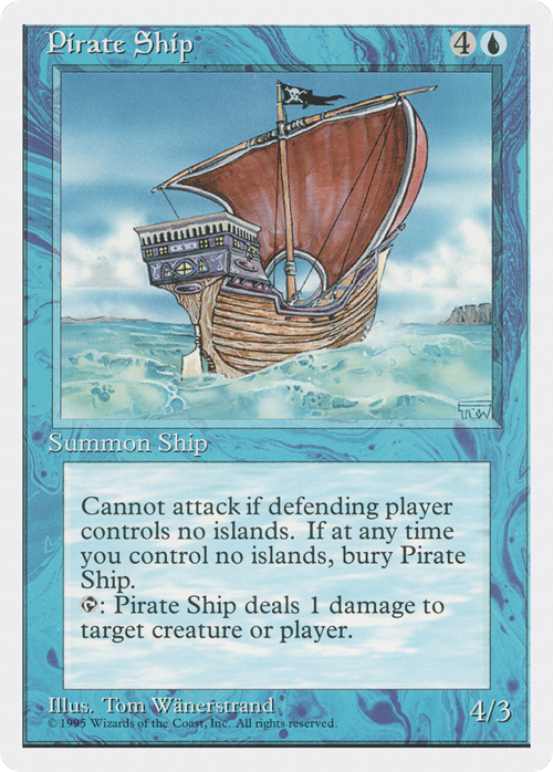 Pirate Ship Card Front