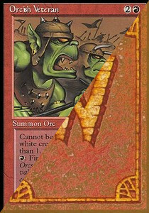 Orcish Veteran Card Front