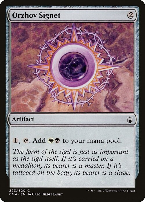 Orzhov Signet Card Front