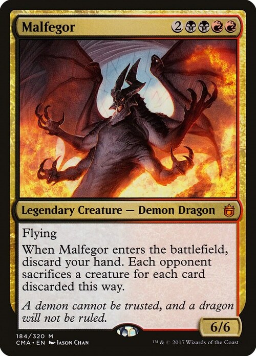 Malfegor Card Front