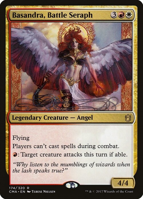 Basandra, Battle Seraph Card Front