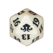 Eldritch Moon: D20 Die (White)