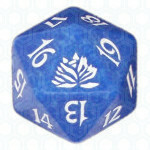 Blue Beatdown D20 Die