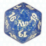 Blue Ninth Edition D20 Die