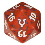 Dado D20 de Avacyn Restored rojo