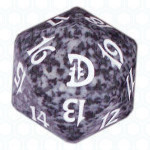 Dado D20 de Deckmasters negro