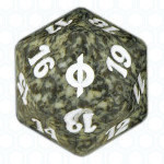 Black New Phyrexia D20 Die