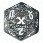 Black Tenth Edition D20 Die