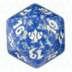 Dado D20 de Conflux azul