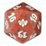 Red Conflux D20 Die