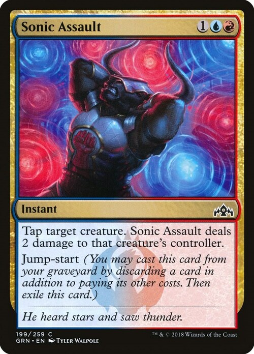 Sonic Assault Card Front