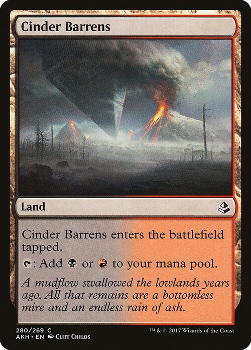 Cinder Barrens Card Front