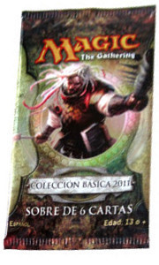 Sobre de 6 cartas de Magic 2011