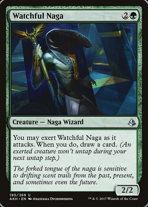 Watchful Naga Card Front