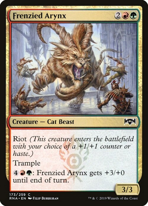 Frenzied Arynx Card Front