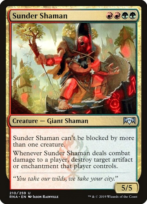 Sunder Shaman Card Front