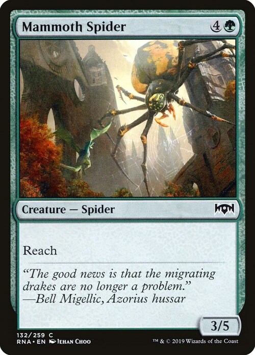 Mammoth Spider Card Front