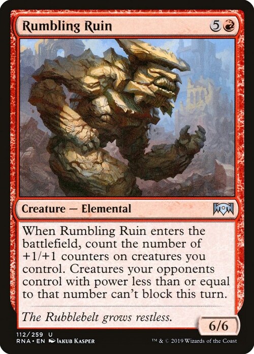 Rumbling Ruin Card Front