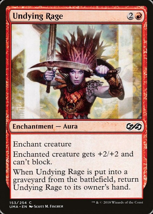 Undying Rage Card Front