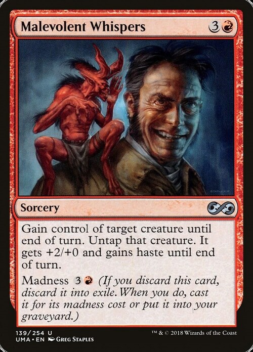 Malevolent Whispers Card Front