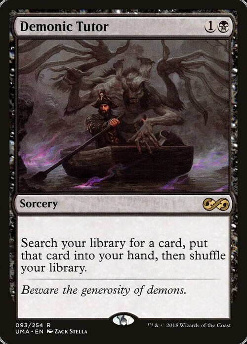 Demonic Tutor Card Front