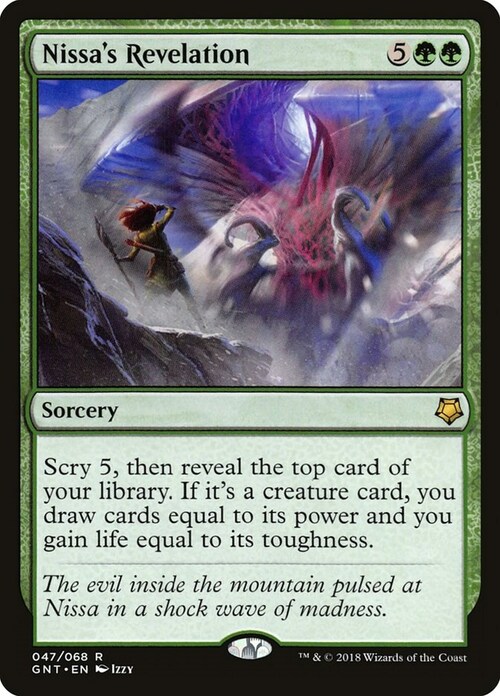 Nissa's Revelation Card Front