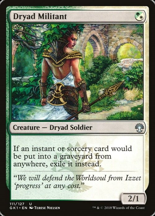 Dryad Militant Card Front