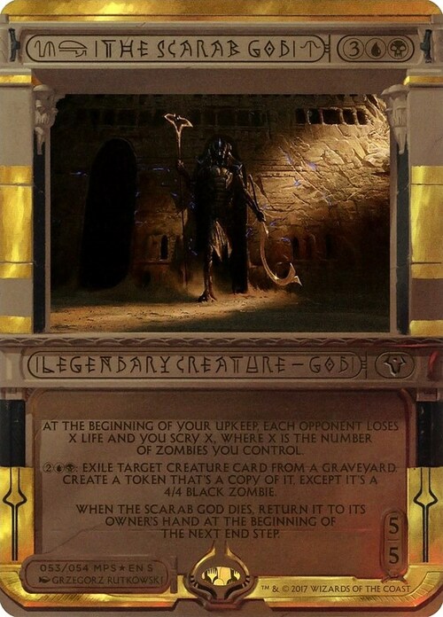 The Scarab God Card Front