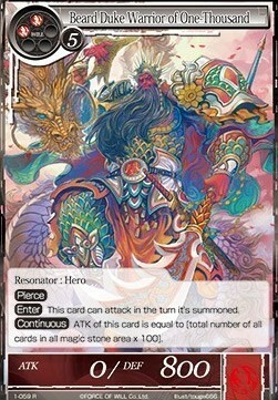 Beard Duke Warrior of One-Thousand Card Front