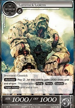 Gimmick Golem Card Front