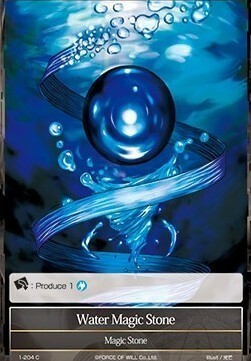 Water Magic Stone Card Front