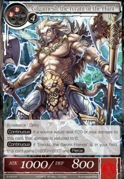 Gilgamesh, the Tyrant of the Hunt Card Front